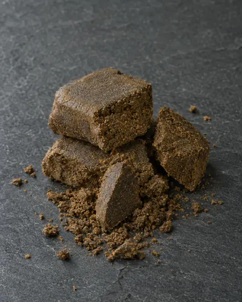 Hashburger Dry — dry sift, hemp resin on slate