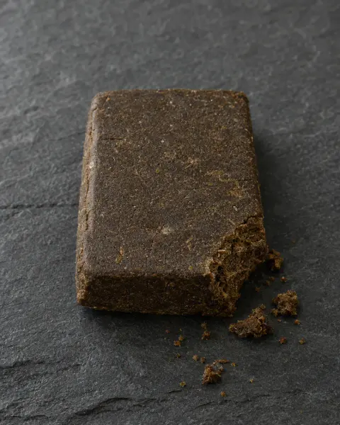 Pakistani Hash — pressed, hemp resin on slate