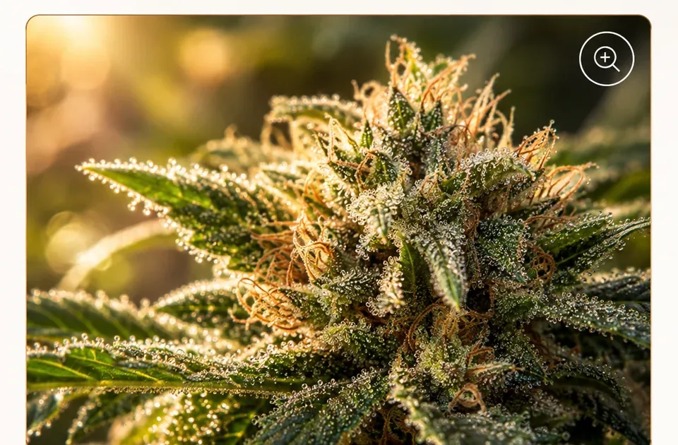 Trichome-rich flower associated with cannabidiol