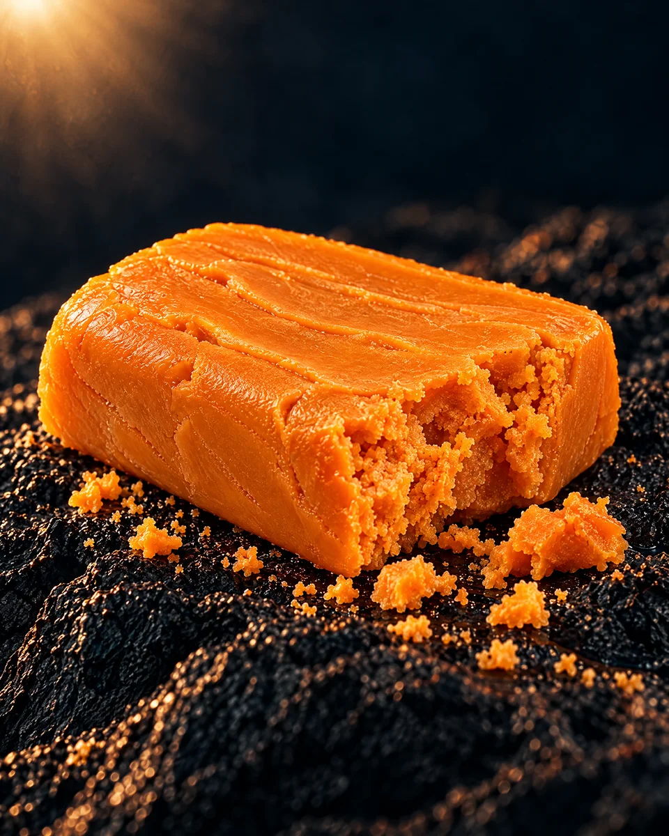 Orange Zkittlez Piatella resin, interior texture