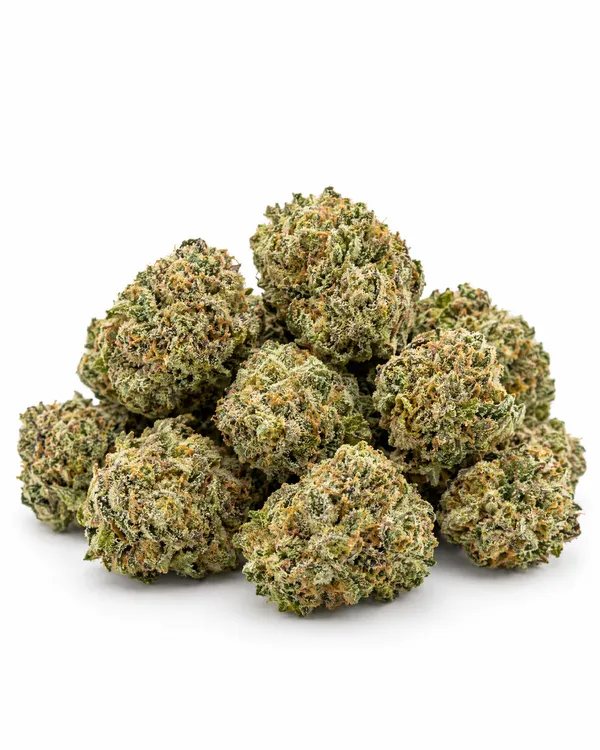 Illustrative indoor-grown hemp flower, reference 3 (not a Brownrock product)